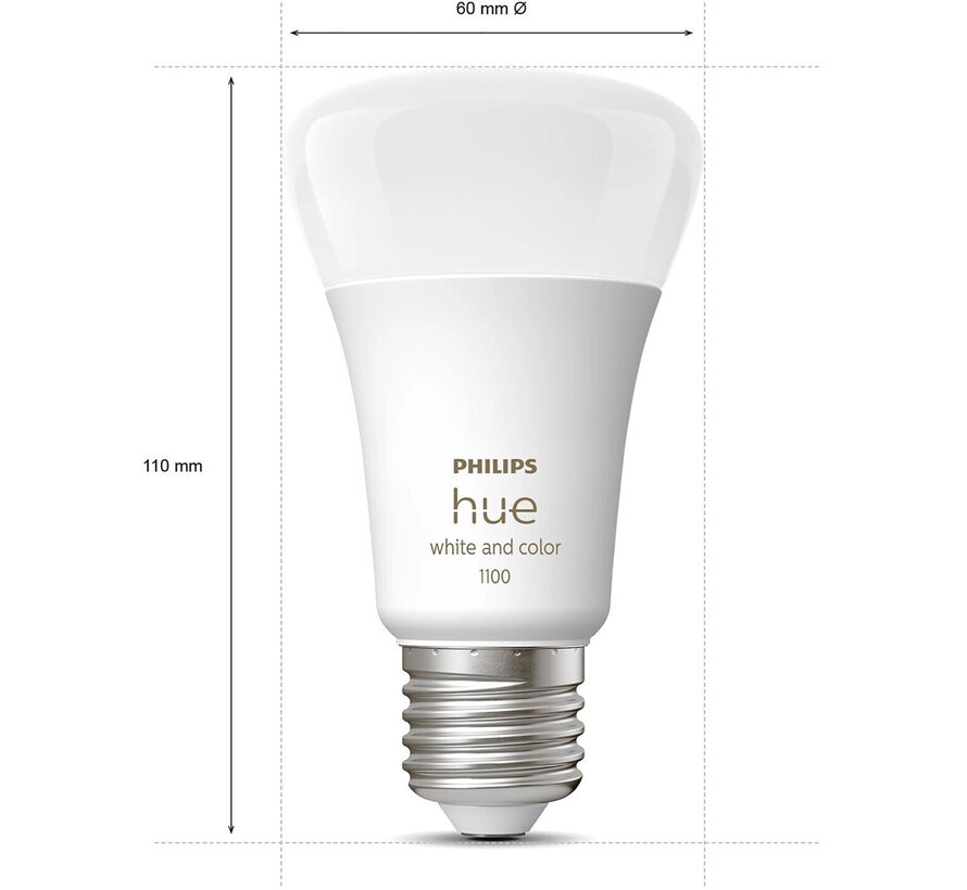 Philips Hue White & Color Ambiance Starterset met 2 x E27 + Bridge + Dimmer + Smart Plug