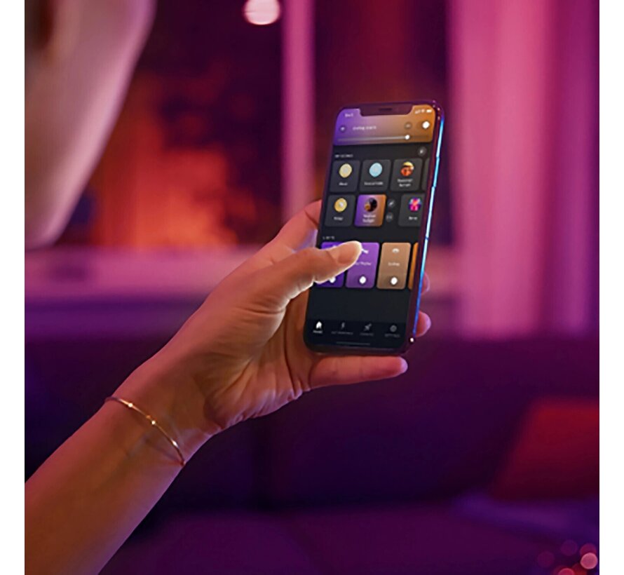 Philips Hue White & Color Ambiance Starterset met 2 x E27 + Bridge + Dimmer + Smart Plug