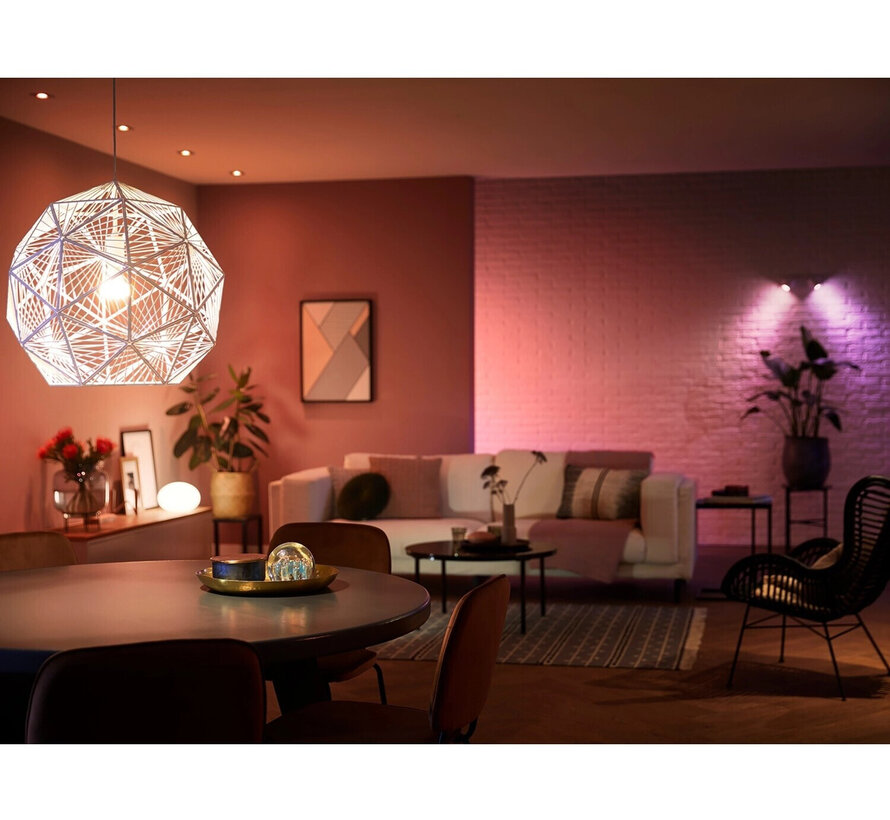 Philips Hue White & Color Ambiance Starterset met 2 x E27 + Bridge + Dimmer + Smart Plug