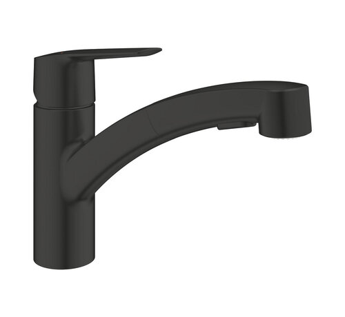 Grohe Start Keukenmengkraan met uittrekbare handdouche Mat Zwart