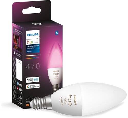 Philips Philips Hue Kaarslamp White and Color E14 Losse lamp