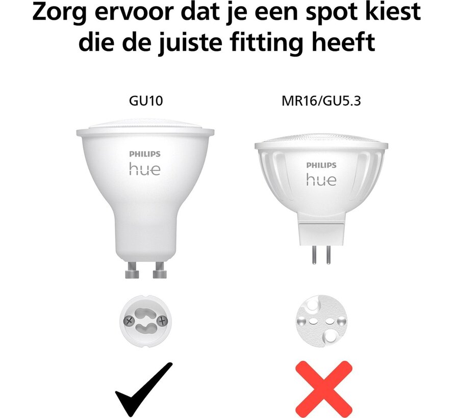 Philips Hue White and Color GU10 2-pack
