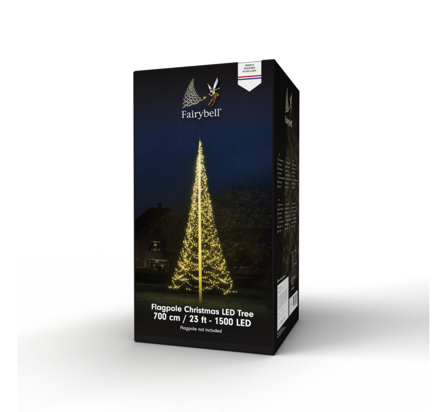 Fairybell | 7 meter | 1500 LED-lampjes | Warm wit