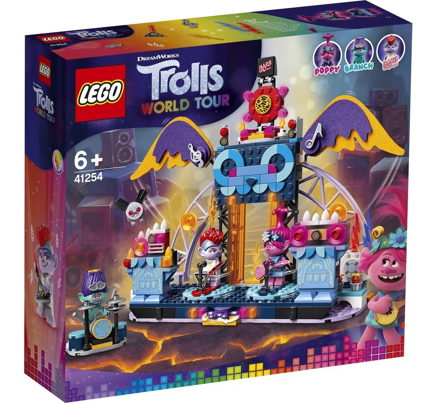 LEGO Trolls Volcano Rock City concert 41254