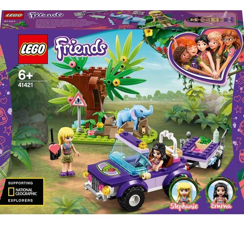LEGO Reddingsbasis babyolifant in jungle 41421