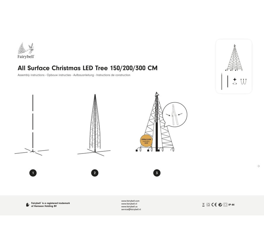 Fairybell All-Surface | 2 meter | 240 LED | Warm wit