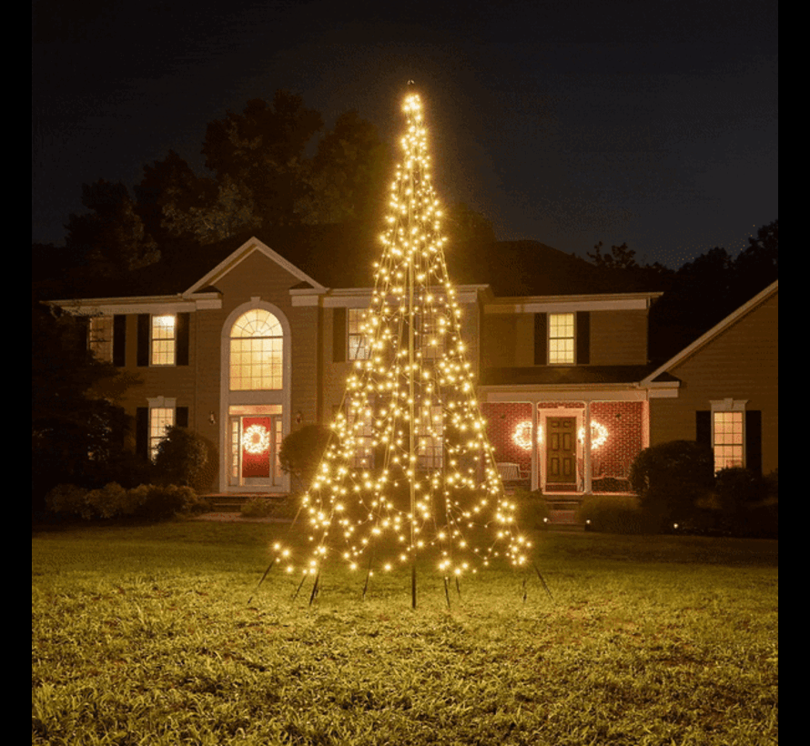 Fairybell | 4 meter | 640 LED-lampjes | Inclusief mast | Twinkle