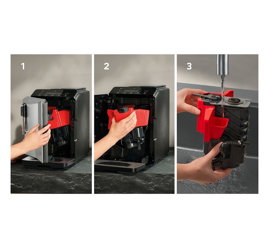 SIEMENS EQ.300 TF303E01 Zilver Espressomachine Zilver