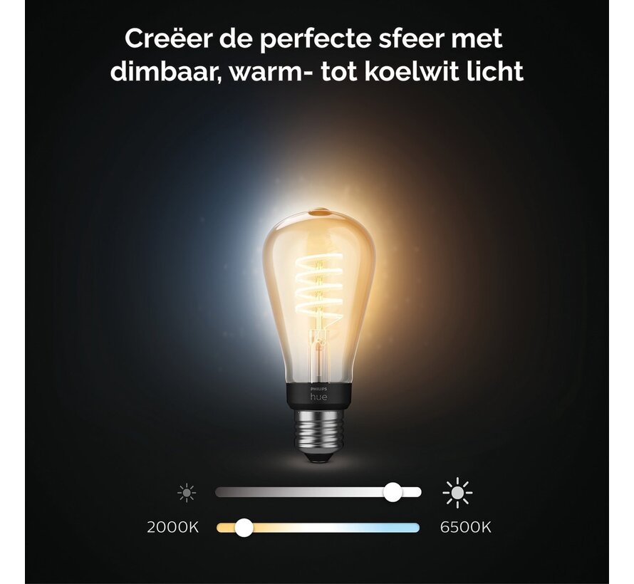 Philips Hue White Ambiance Filament ST64 E27 Edison