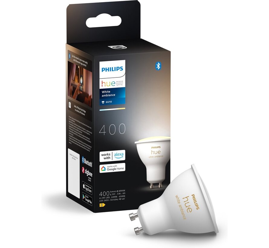 Philips Hue White Ambiance GU10 Bluetooth (1-pack