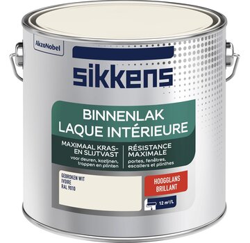Sikkens Sikkens binnenlak hoogglans RAL 9010 2,5L