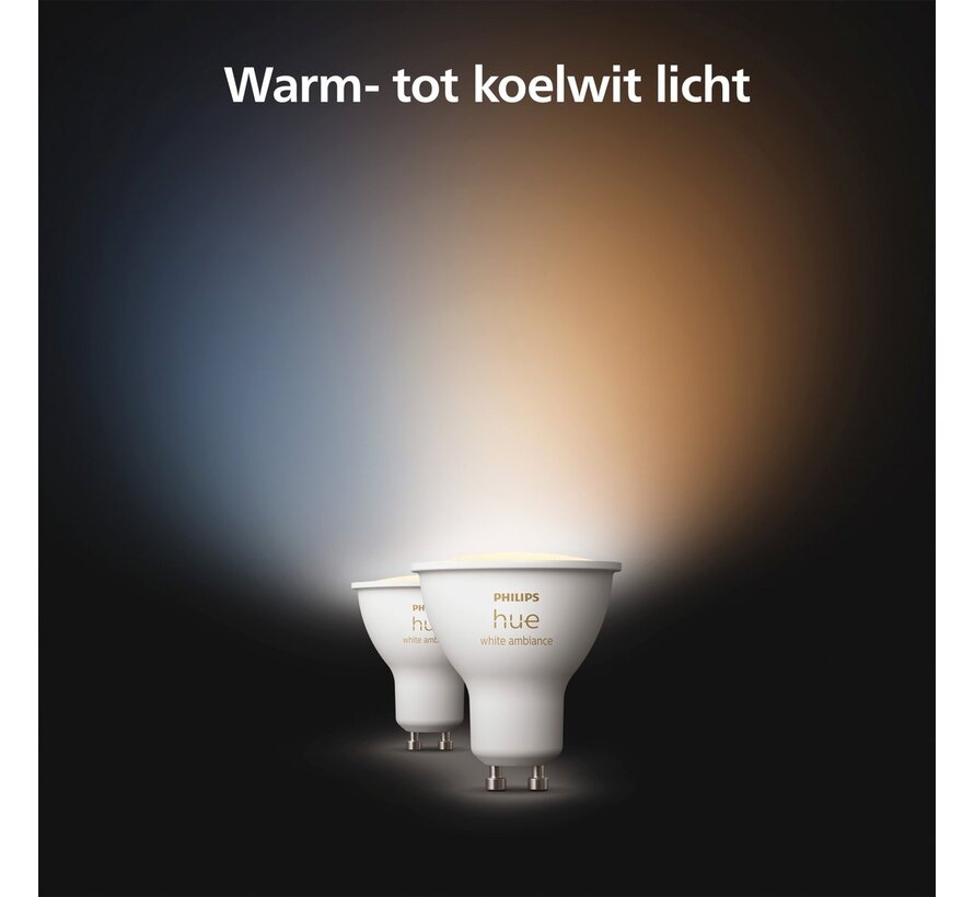 Philips Hue White Ambiance GU10 2-pack