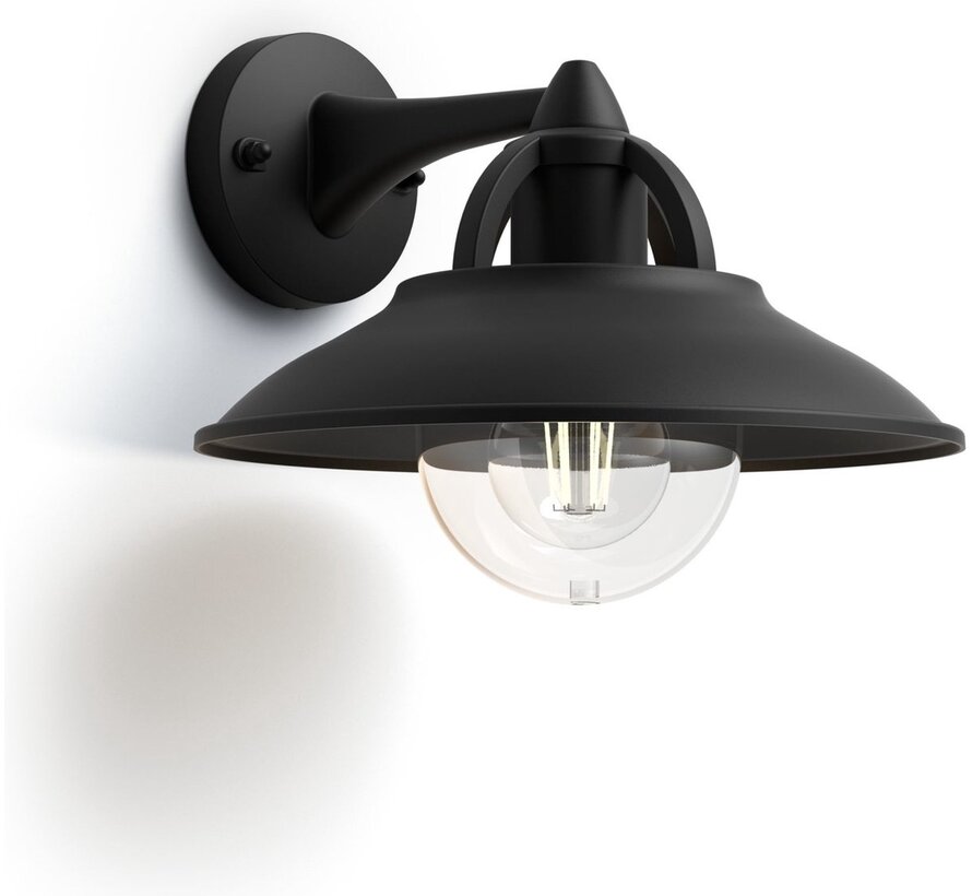 Philips myGarden Cormorant Wandlamp Zwart
