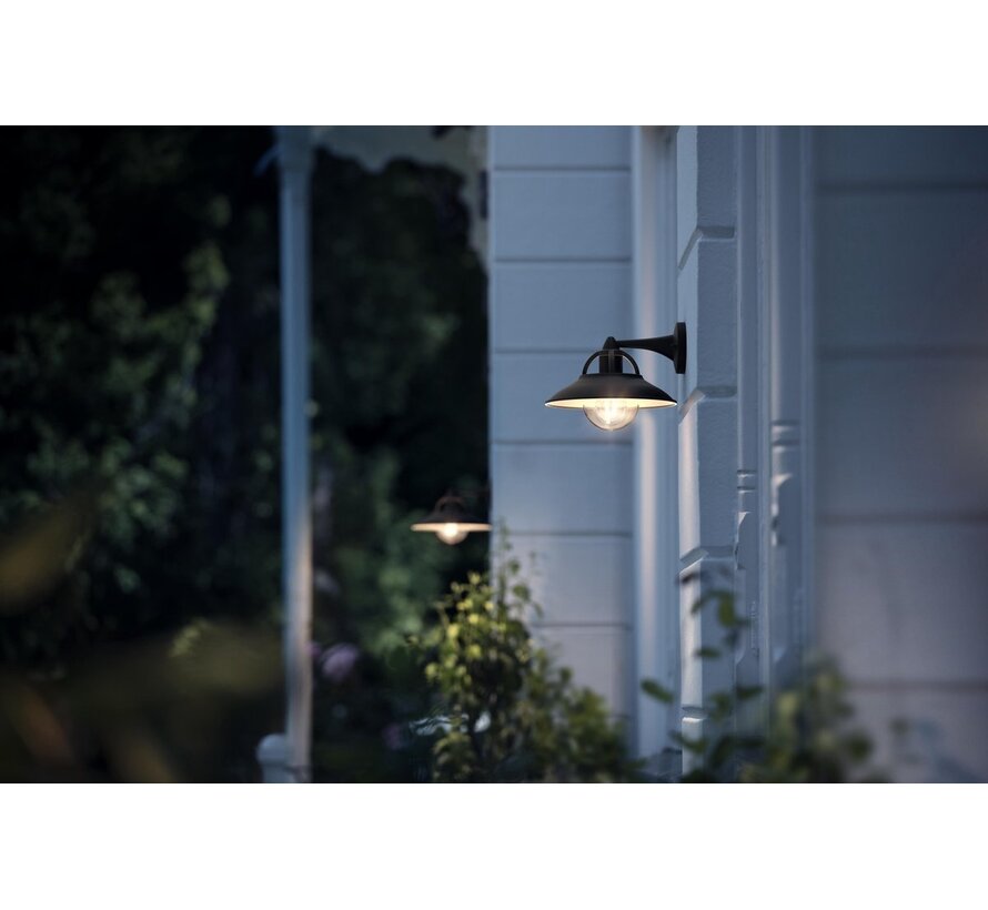 Philips myGarden Cormorant Wandlamp Zwart