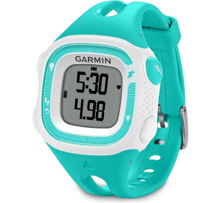 Garmin Forerunner 15 – Dames Groen/Wit HRM – GPS hardloophorloge (Small)