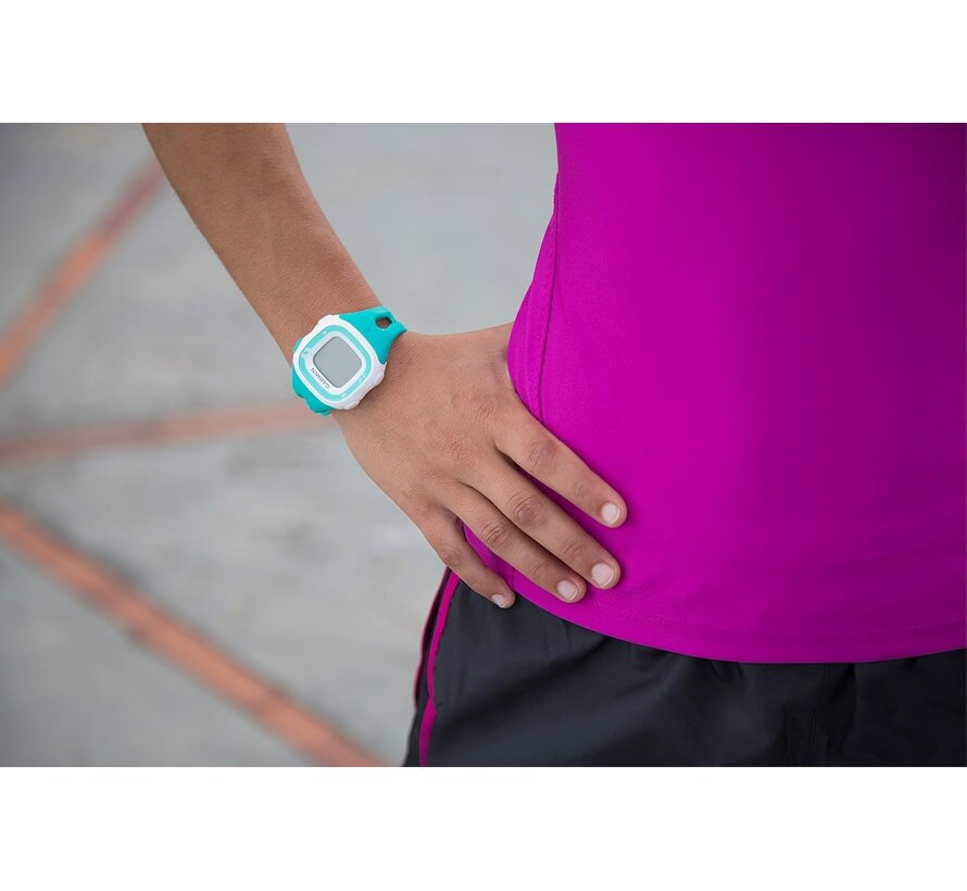 Garmin Forerunner 15 – Dames Groen/Wit HRM – GPS hardloophorloge (Small)
