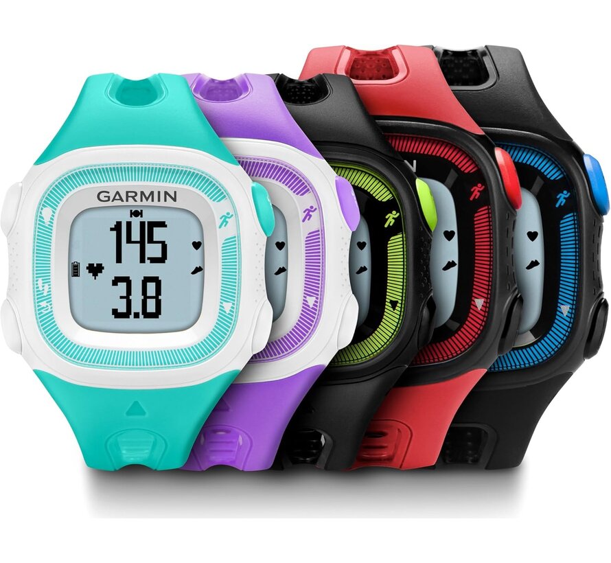 Garmin Forerunner 15 – Dames Groen/Wit HRM – GPS hardloophorloge (Small)