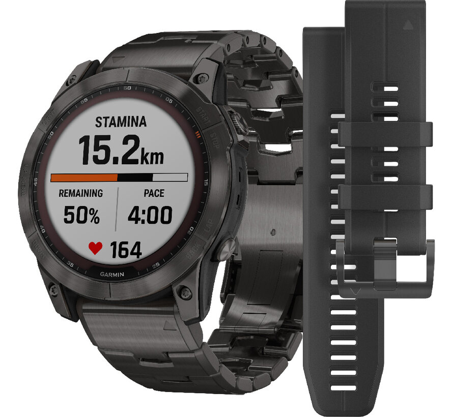 Garmin Fenix 7X Sapphire Solar 51mm – Titanium band – 010-02541-27