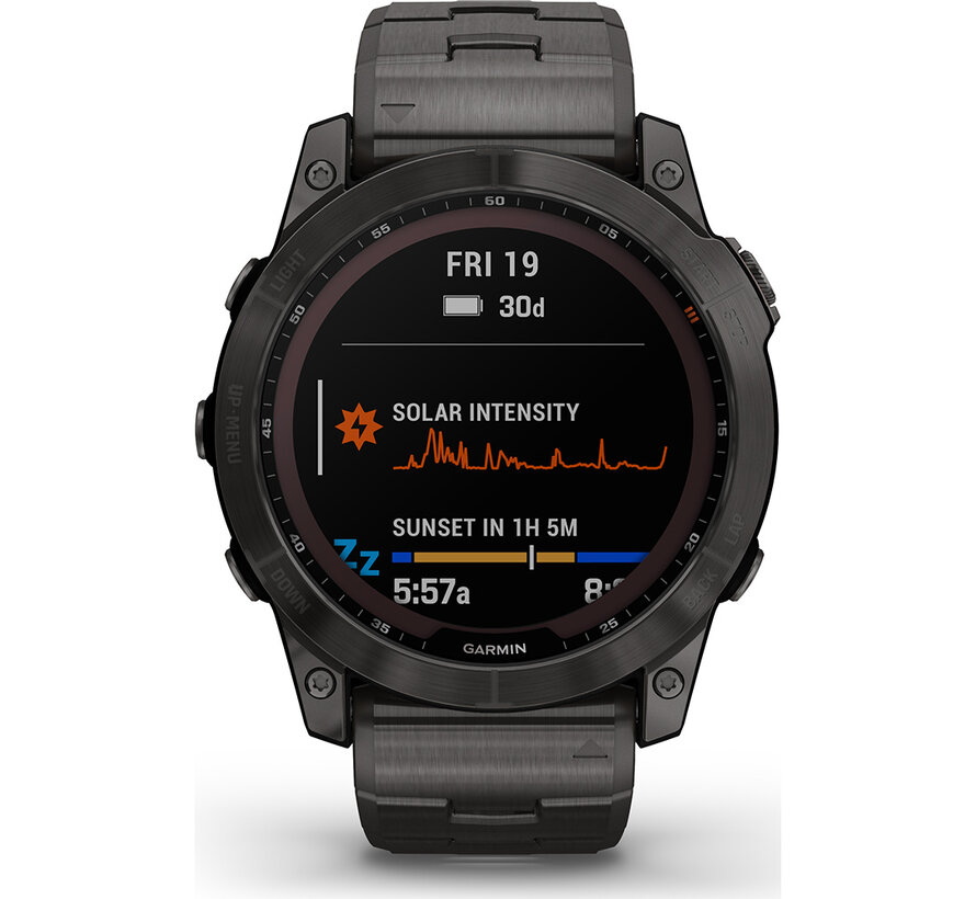 Garmin Fenix 7X Sapphire Solar 51mm – Titanium band – 010-02541-27