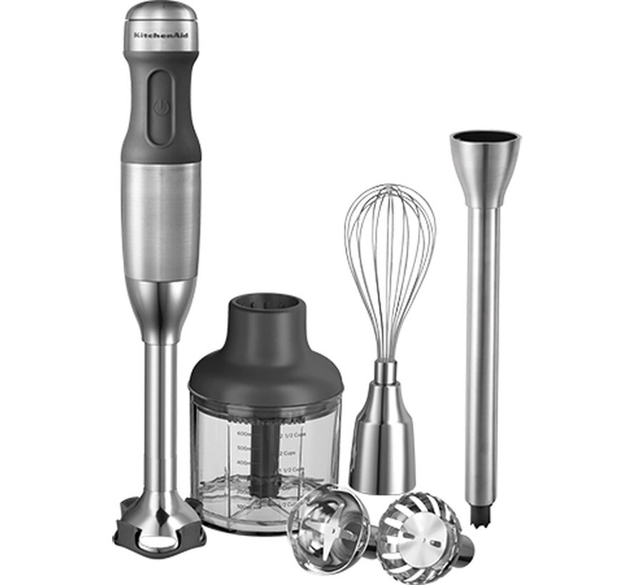KitchenAid Staafmixerset 5KHB2571 – RVS – 5 snelheden – 3 messen