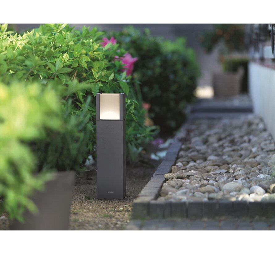 Philips myGarden Arbour buitenlamp 40 cm – moderne tuinpaal