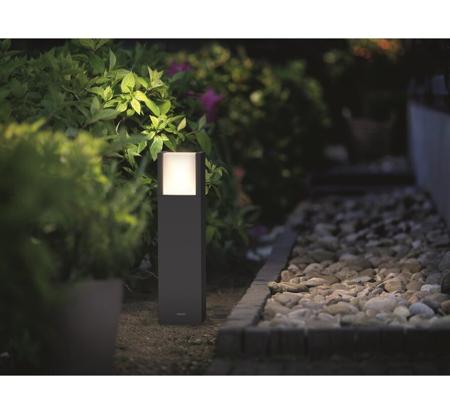 Philips myGarden Arbour buitenlamp 40 cm – moderne tuinpaal
