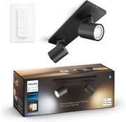 Philips Hue Runner opbouwspot White Ambiance - 2 Spots - Zwart + Dimmer