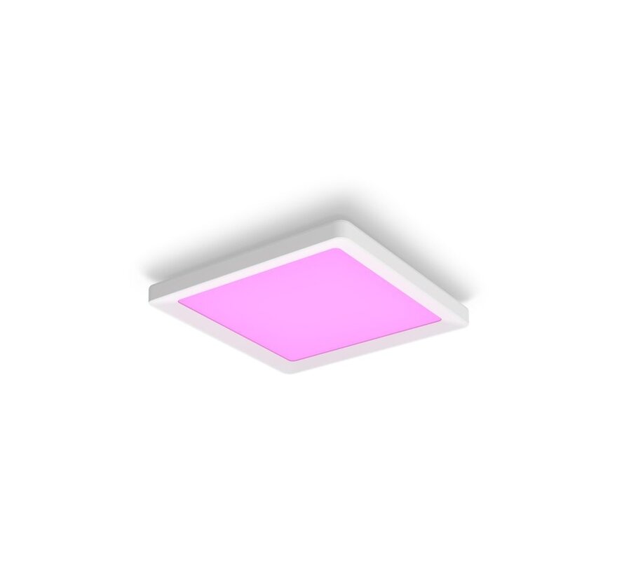 Philips Hue Tento plafondlamp – Wit Vierkant 30 cm – White & Color Ambiance