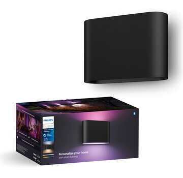 Philips Hue Dymera muurlamp – zwart – White & Color Ambiance