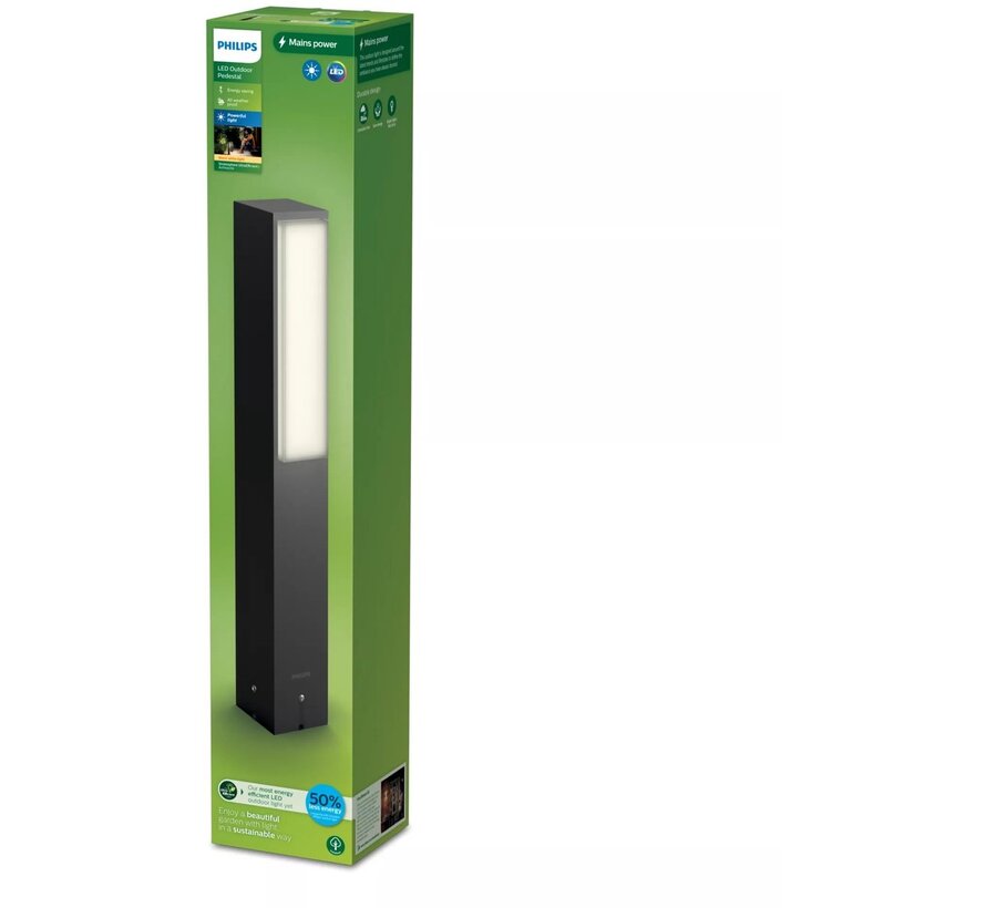 Philips MyGarden Stratosphere sokkellamp 77 cm – antraciet