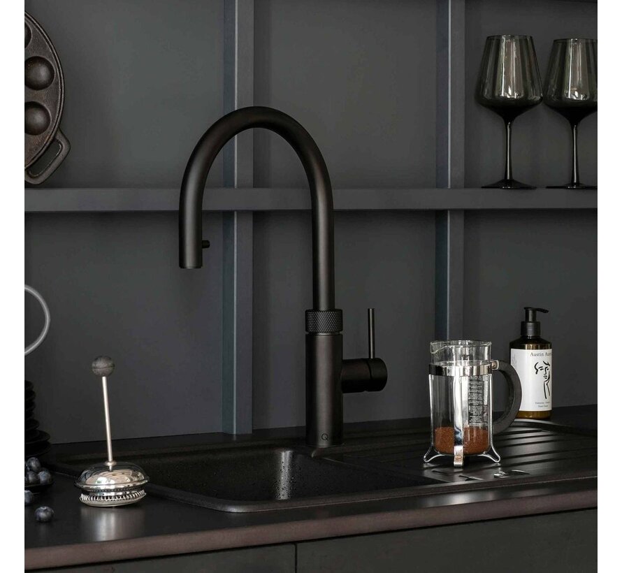 Quooker Flex met PRO3 3-in-1 kokendwaterkraan zwart