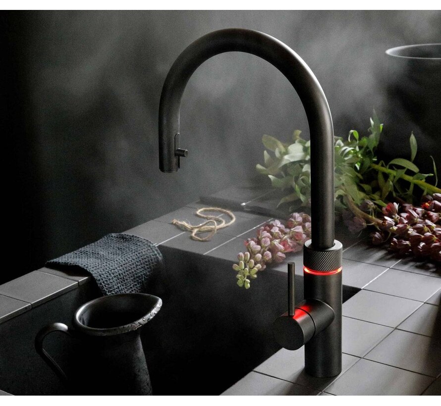 Quooker Flex met PRO3 3-in-1 kokendwaterkraan zwart