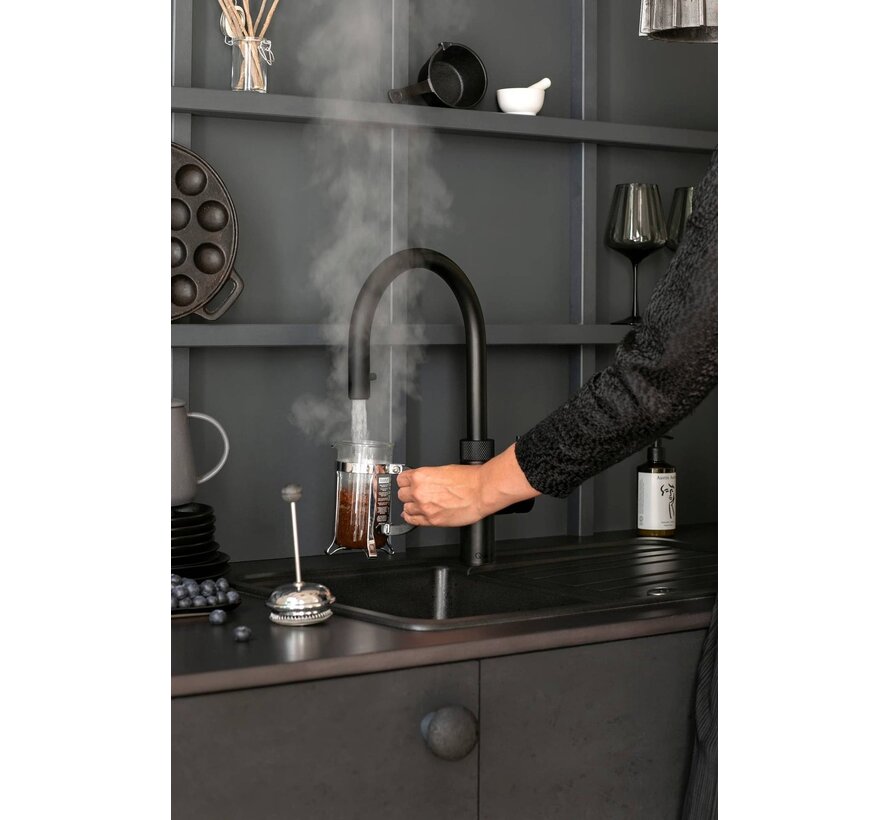 Quooker Flex met PRO3 3-in-1 kokendwaterkraan zwart