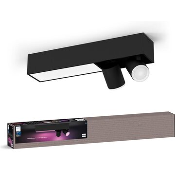 Philips Hue Centris opbouwspot 2-spots + lichtbalk zwart - white & color
