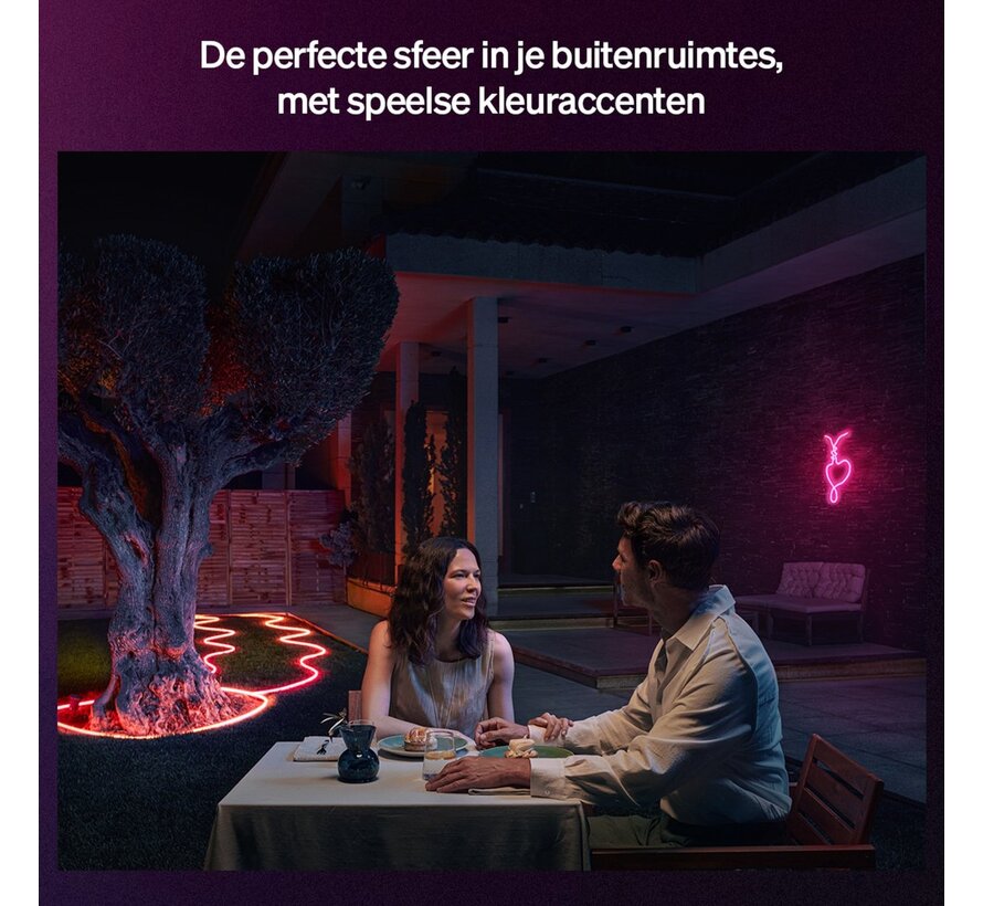 Philips Hue Neon LED strip voor buiten 5 m - white & color ambiance