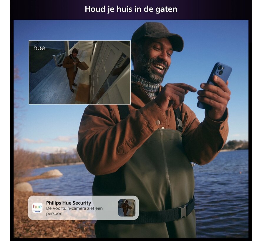 Philips Hue Secure starterkit - camera + 2x E27 + 2x sensor + Bridge