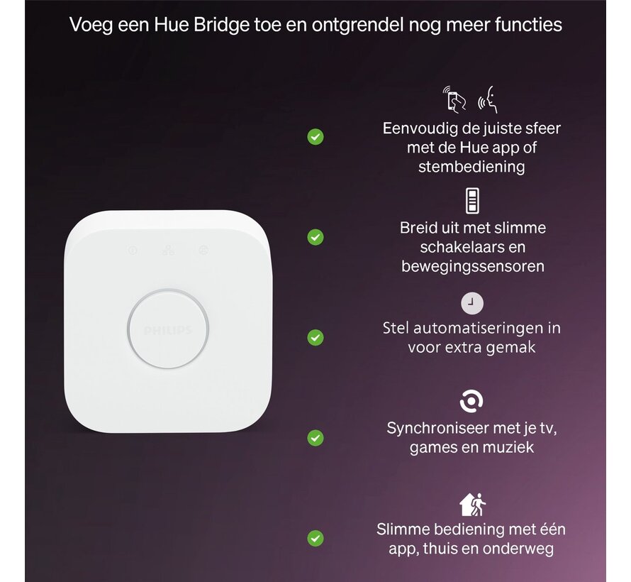 Philips Hue Flux LED strip voor buiten 10 m - white & color ambiance