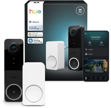 Philips Hue Secure video doorbell + Smart Chime bundle (2K)