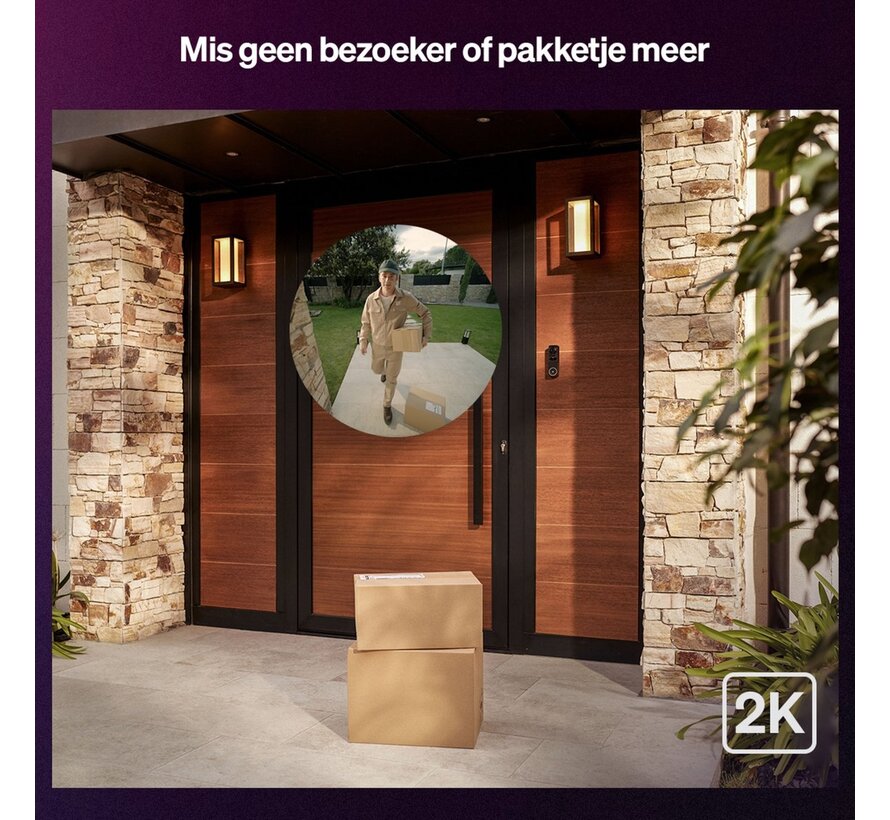 Philips Hue Secure video doorbell + Smart Chime bundle (2K)