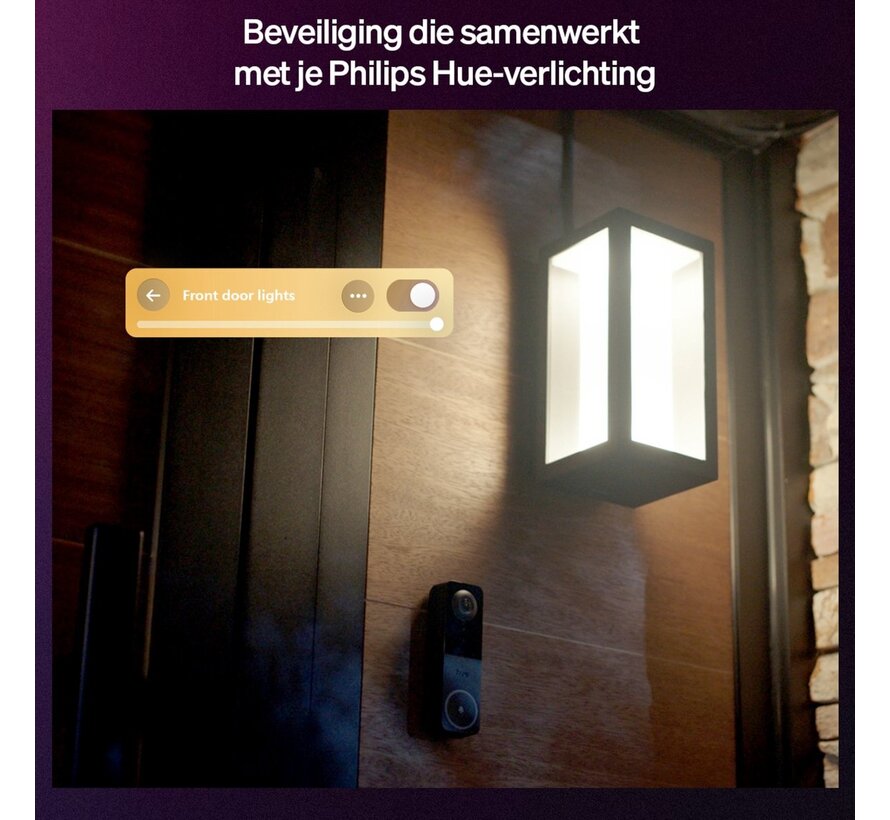Philips Hue Secure video doorbell + Smart Chime bundle (2K)