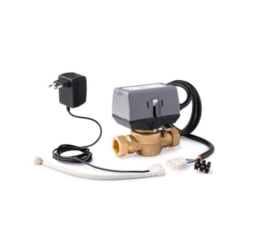 Honeywell zoneregeling 24 volt 22 mm - complete set voor 2-pijps cv-zones