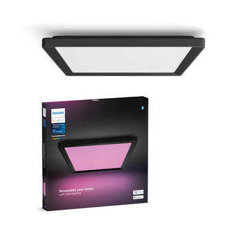 Philips Hue Tento vierkant plafondpaneel 40 x 40 cm WCA zwart