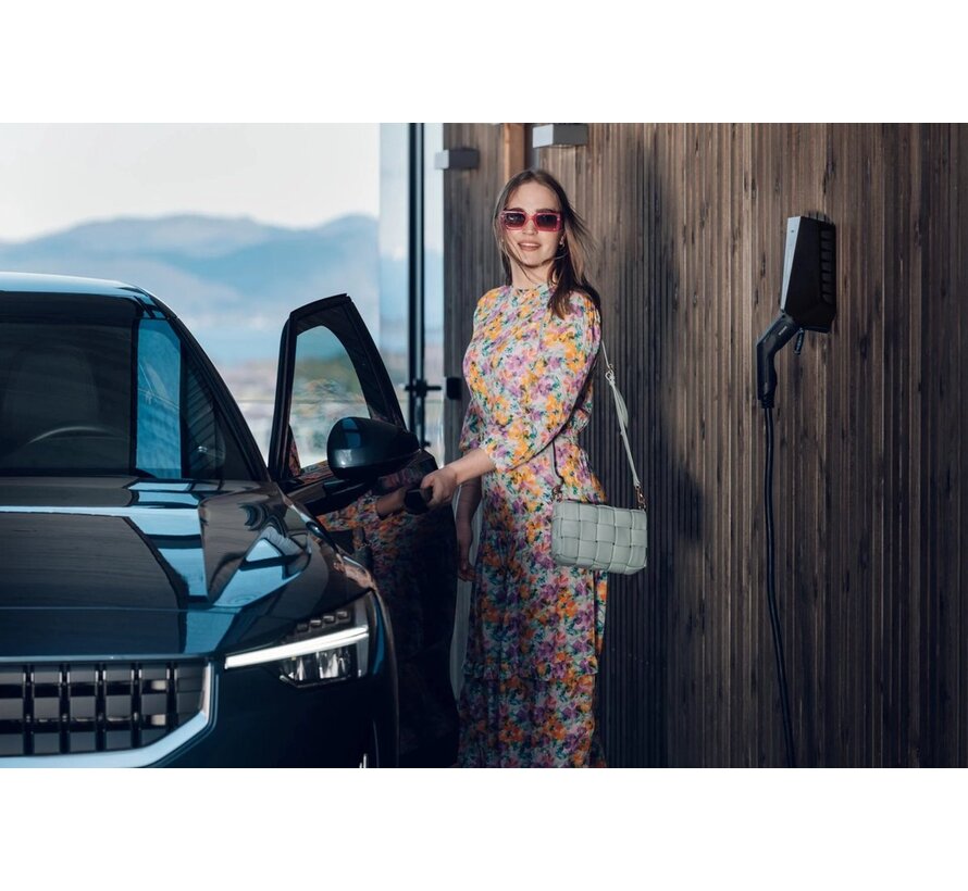 Easee Charge Up slimme wallbox laadpaal 3,7–22 kW type 2 zwart