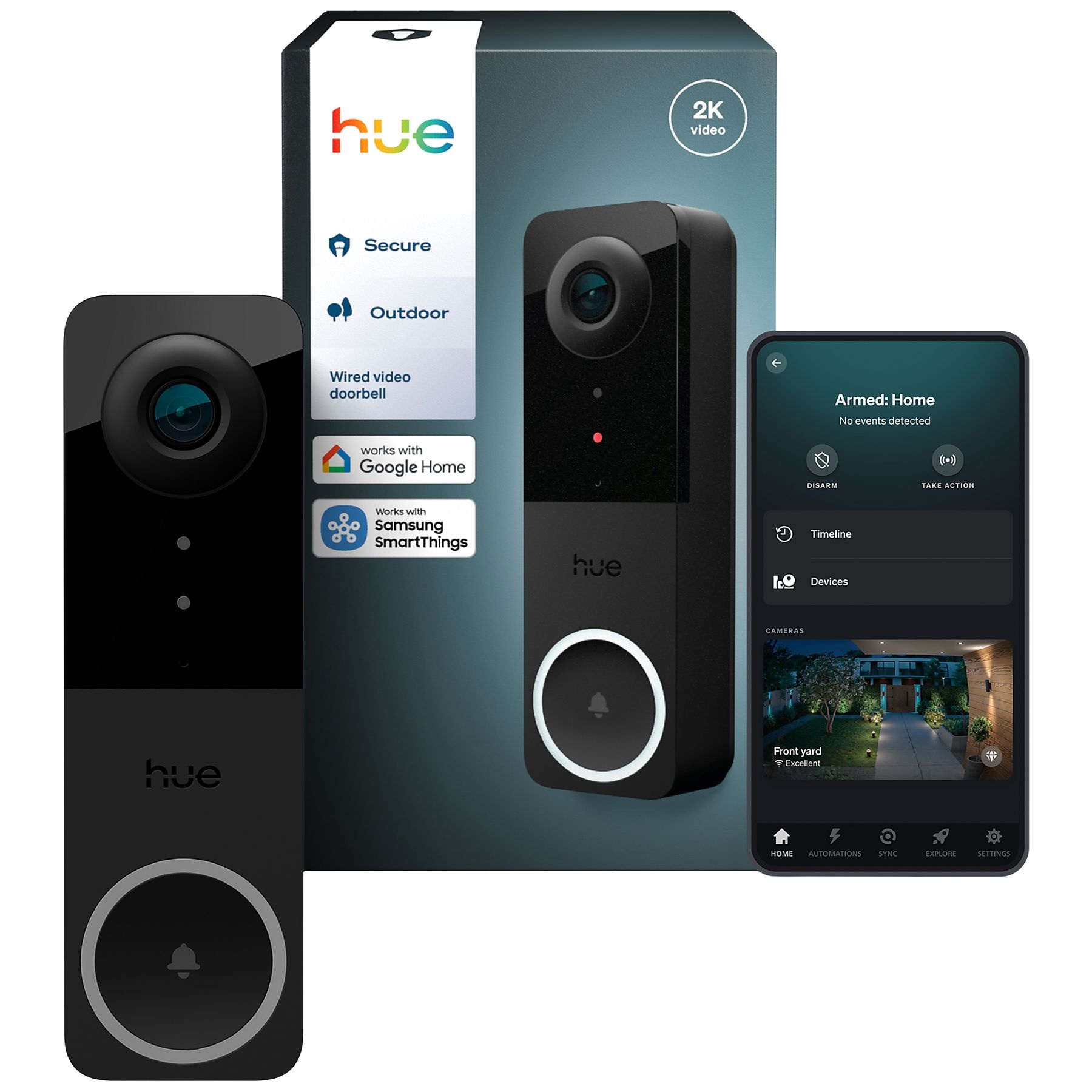 Philips Hue Secure bedrade videodeurbel Philips Hue Secure bedrade videodeurbel