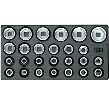 Gedore 1500 ES-19 IS dopsleutel- en bitsset 1/2" 26-delig