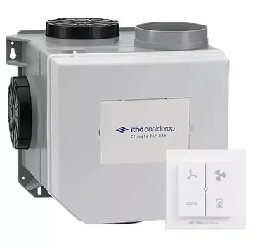 Itho Daalderop CVE-S ECO SP 325 m3/h met vochtsensor en RFT-N - perilex stekker
