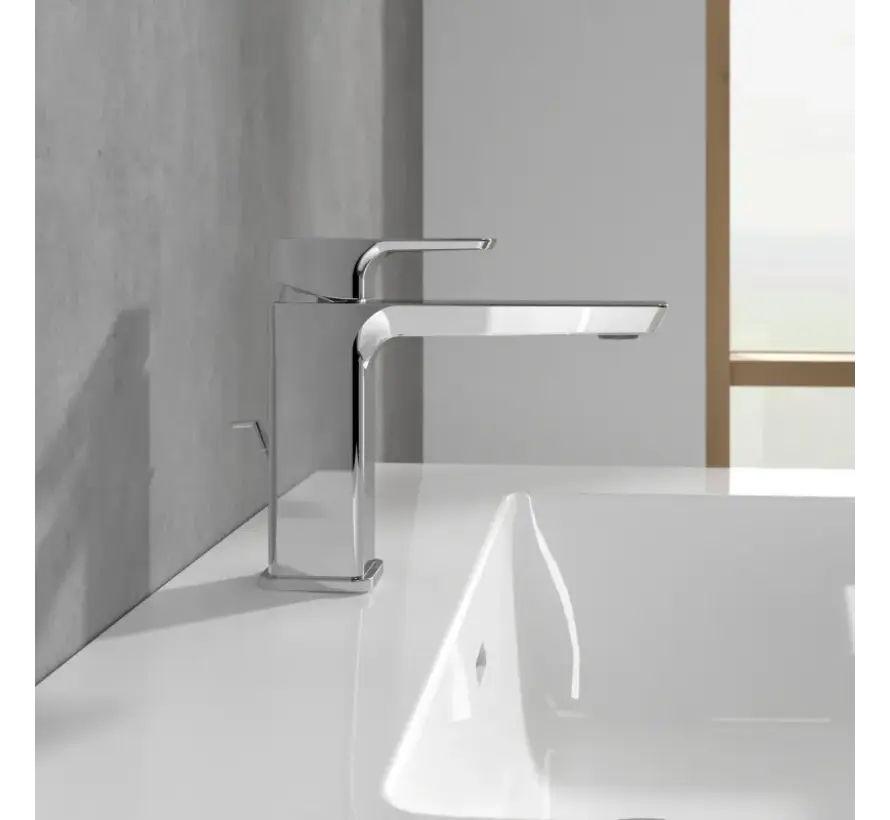 Villeroy & Boch Subway 3.0 eengreeps wastafelkraan met trekstang-afvoer chroom