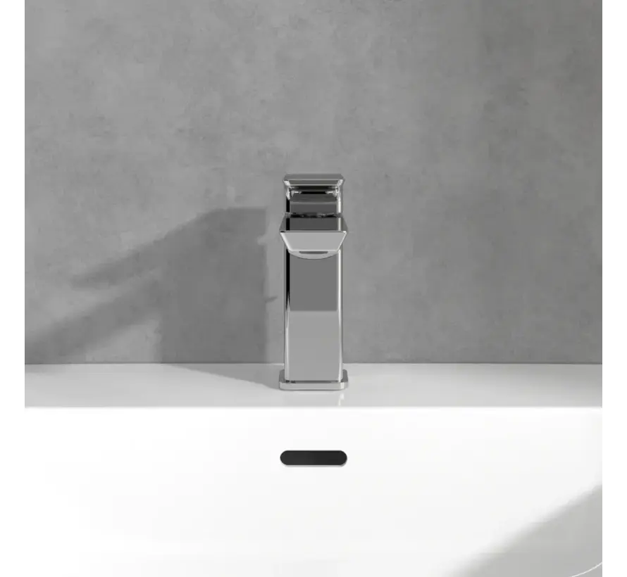 Villeroy & Boch Subway 3.0 eengreeps wastafelkraan met trekstang-afvoer chroom