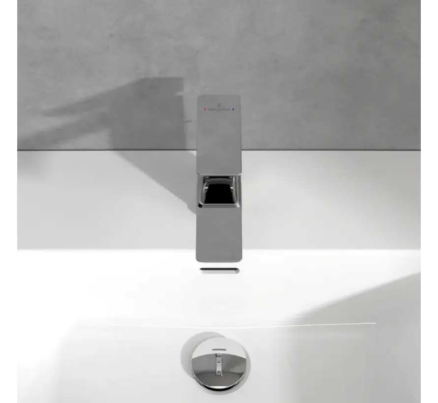 Villeroy & Boch Subway 3.0 eengreeps wastafelkraan met trekstang-afvoer chroom