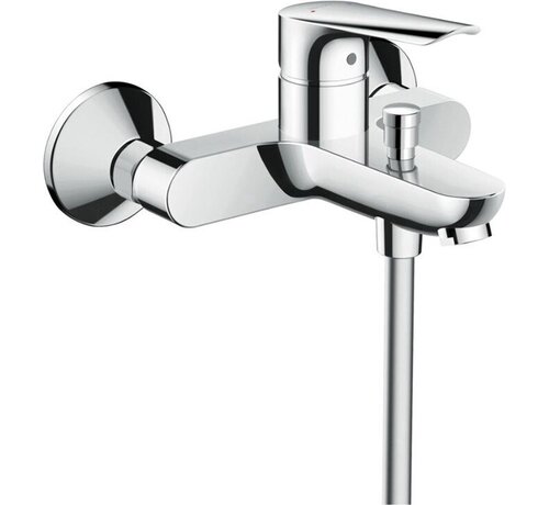 Hansgrohe Logis E bad- en douchemengkraan met omstel en koppelingen chroom 71403